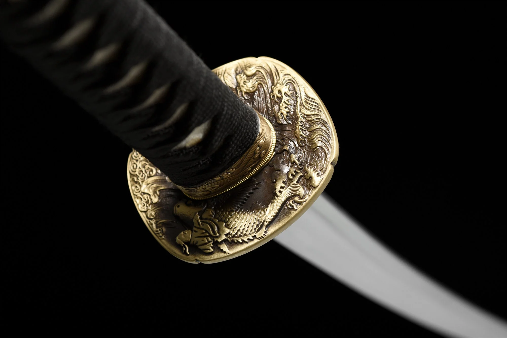 Red Koi Katana – T10 Clay Tempered, Full Tang