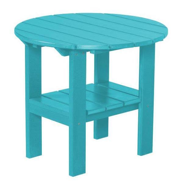 Little Cottage Classic Round Adirondack Side Table, Size: 18, White