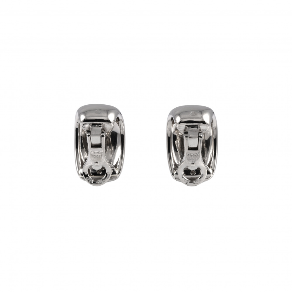 Cartier Nouvelle Berg Earrings 18K White Gold