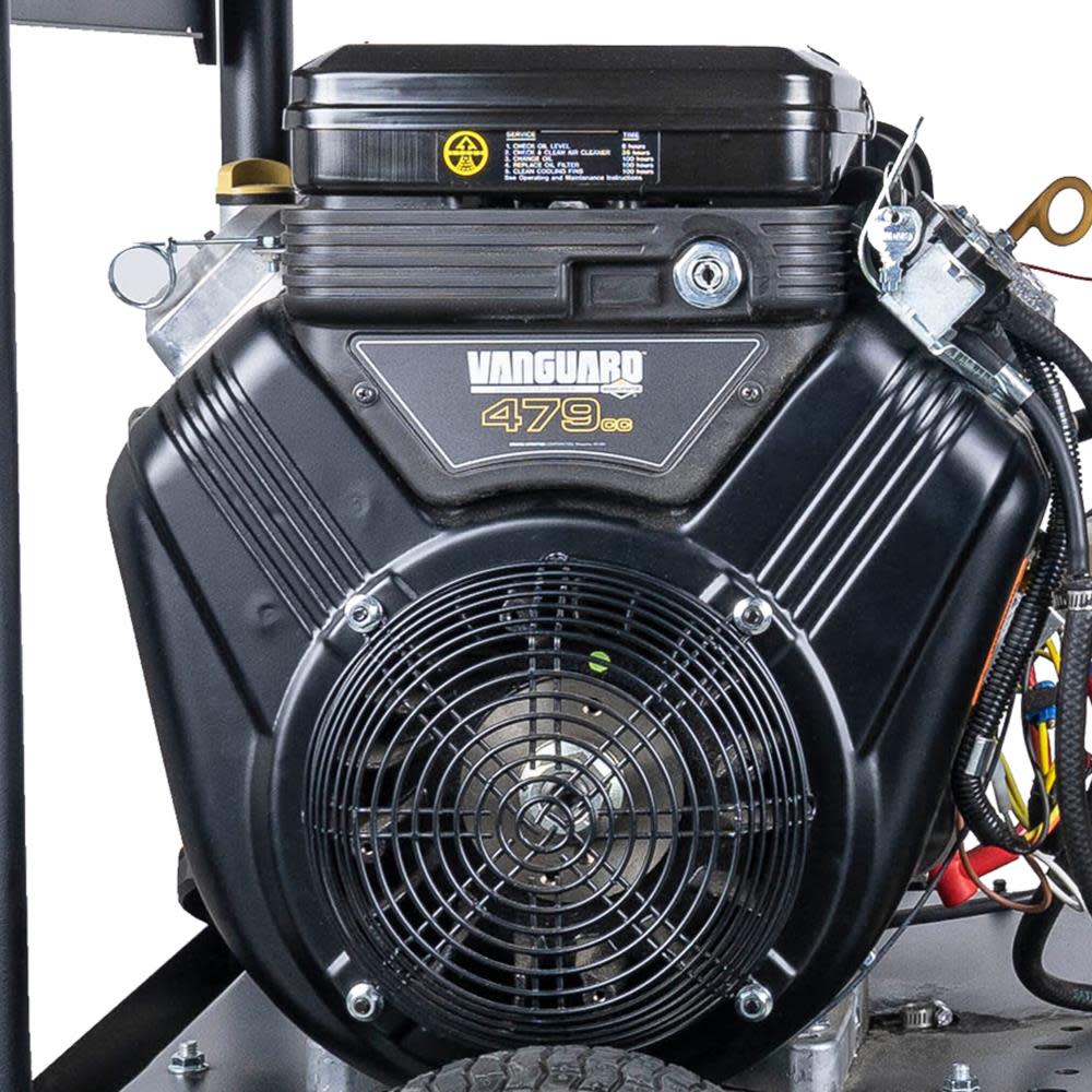 Big Brute 4000 PSI at 4.0 GPM VANGUARD V-Twin with COMET Triplex Plunger Pump Hot Water Professional Gas Pressure Washer