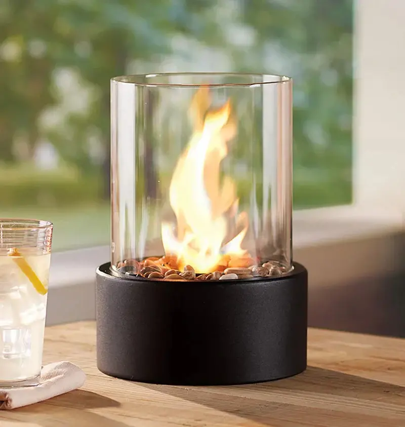 Shakti Modern Tabletop Fire Bowl – Portable, Elegant Outdoor Flame Feature