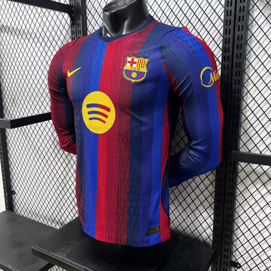 Player Version Barcelona 26/27 Home Long Sleeves S-3XL