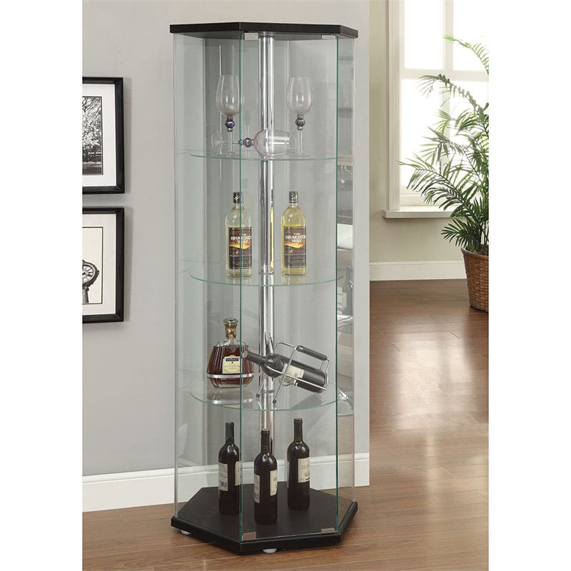 Coaster Company Home Furnishings Curio Cabinet, Black