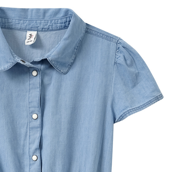Yigga Mädchen Kleid mit Denim-Optik