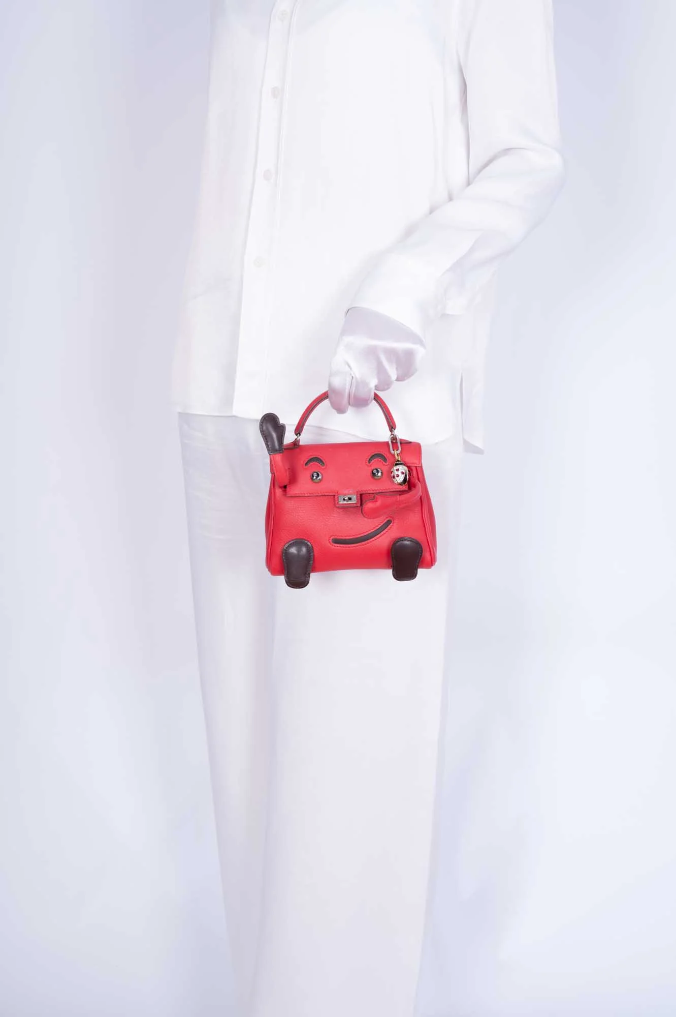 Hermès Kelly Doll Quelle Idole Rouge Vif Gulliver Palladium Hardware