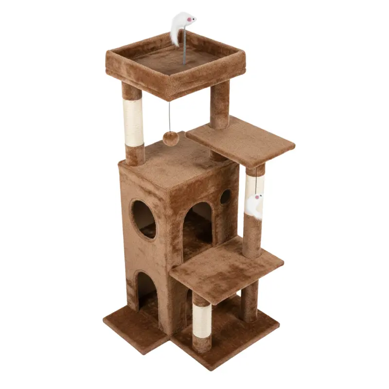 Premium Cat Tree Tower – Twin Condos, Hammock, and Natural Sisal Scratching Posts
