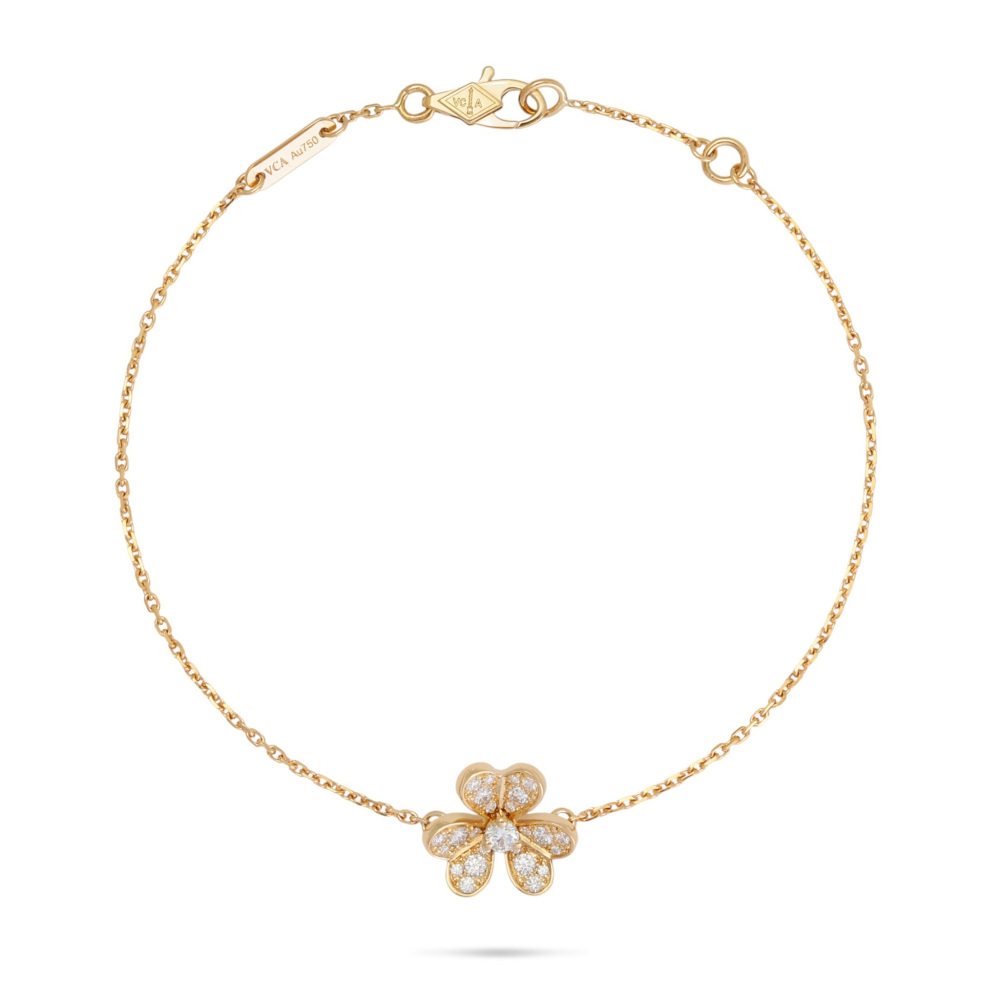 Van Cleef & Arpels Frivole Bracelet 18K Yellow Gold Diamond VCARP24100