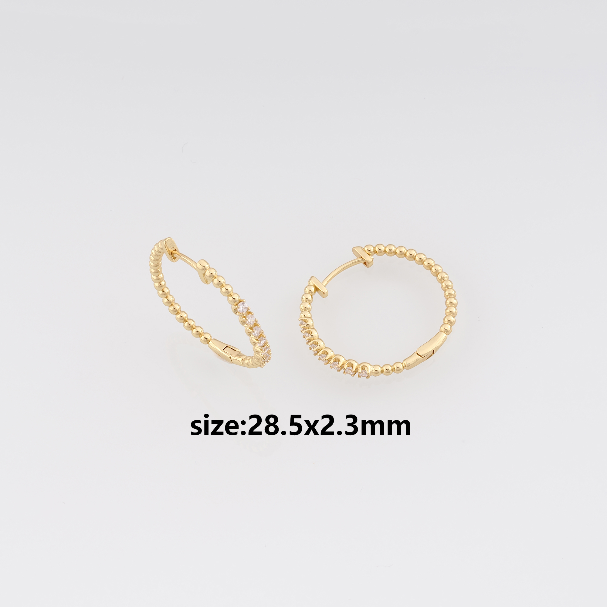 18K Gold Filled Round Hoop Earrings,Dainty Earrings,Gold Hoops,Dainty Hoops Huggie,DIY Jewelry Making Supply