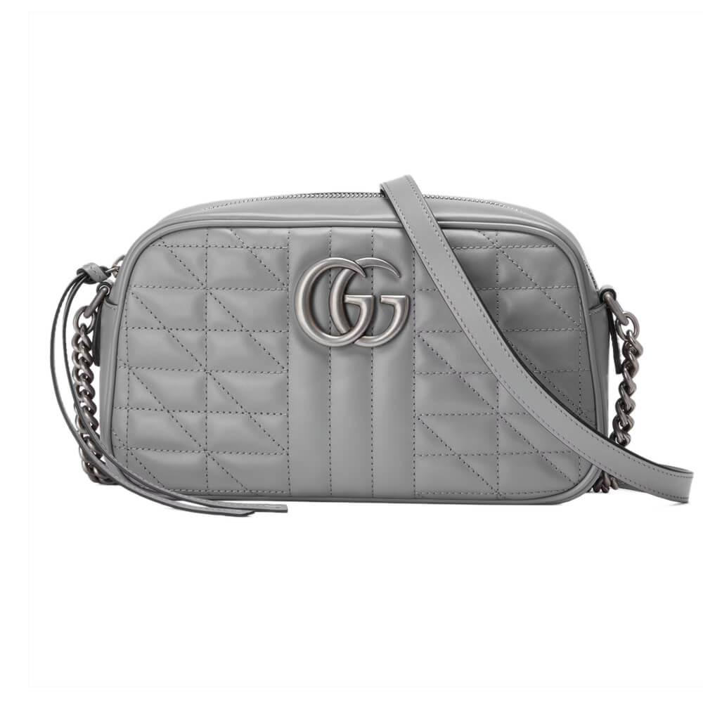 Gucci GG Marmont Small Shoulder Bag Grey