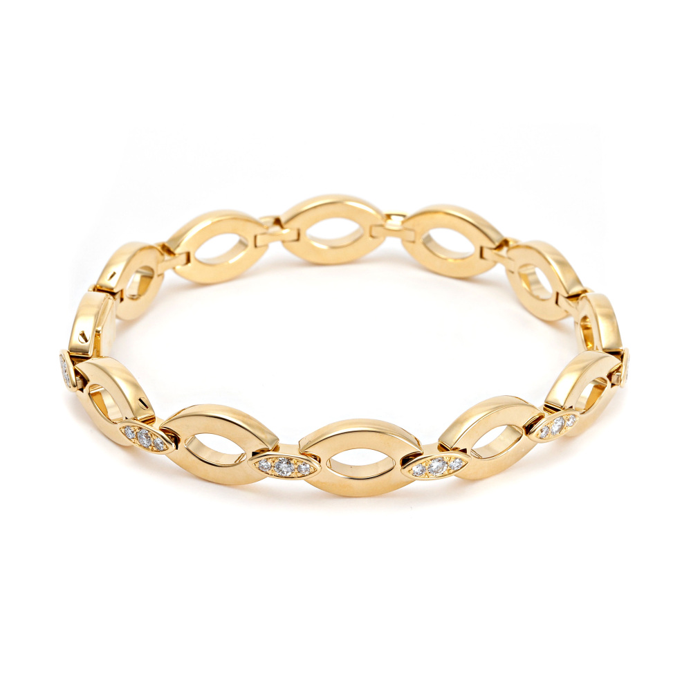 Cartier Diadea Bracelet 18K Yellow Gold Diamond