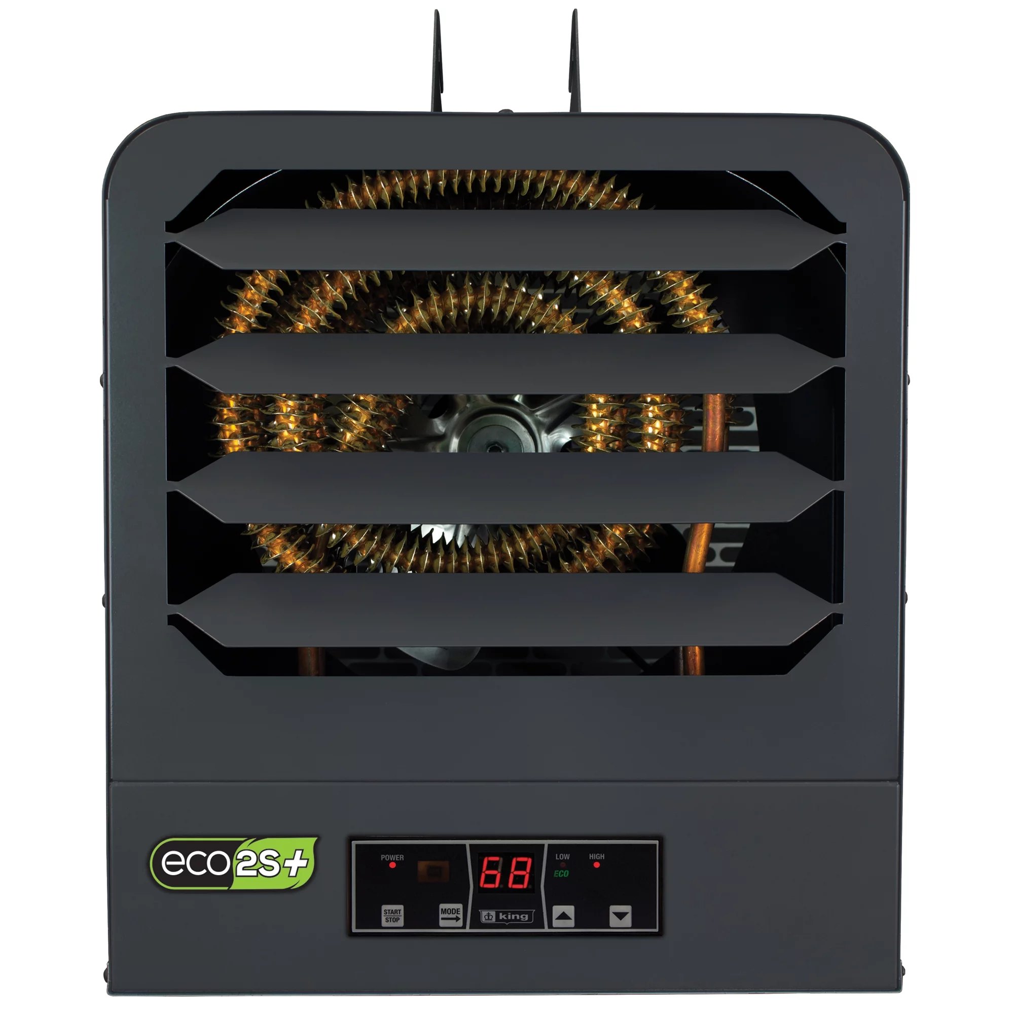 King Electric 2-Stage Electric Garage Heater W/ Remote Sensor, 5KW / 240V, Gray