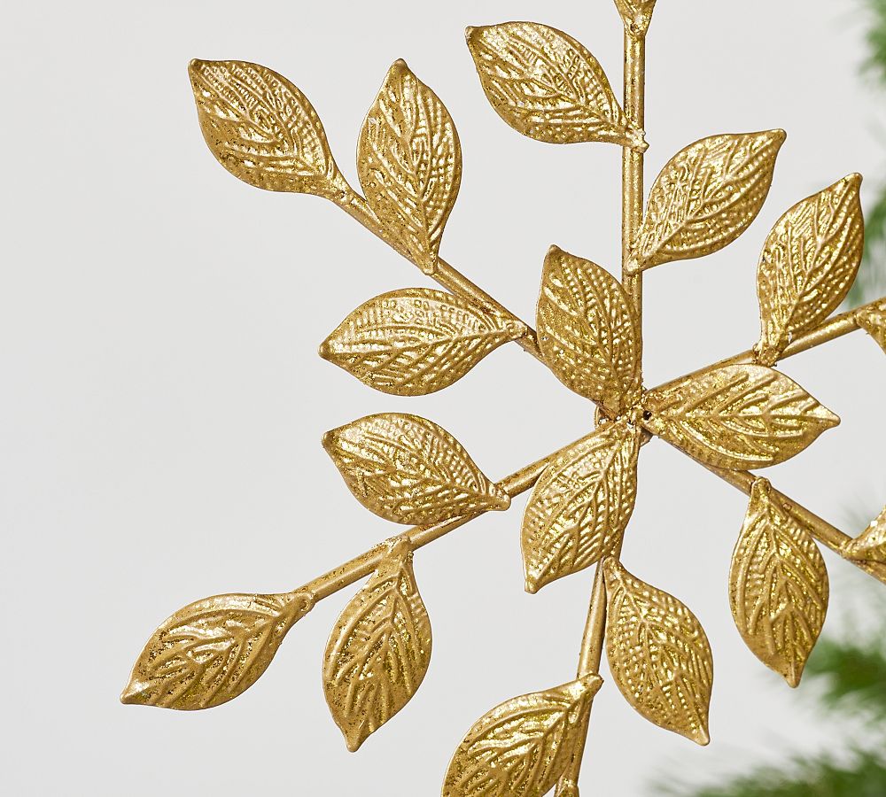 Gold Metal Snowflake Ornament  sgtnighsdesigns