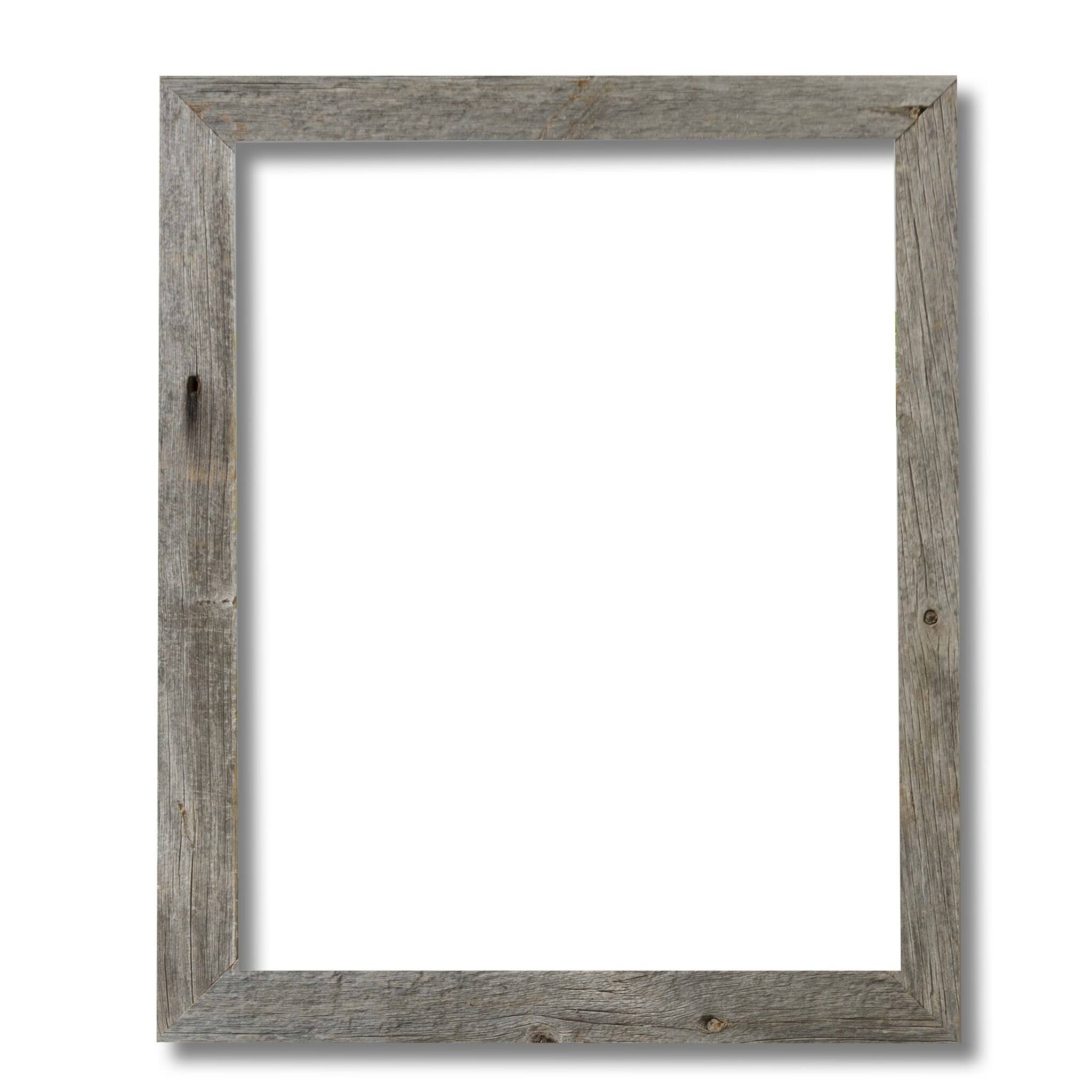Coastal Dreams 2x22 Thick Reclaimed Wood Frame Weathered Grey / 14x22 x 14x22