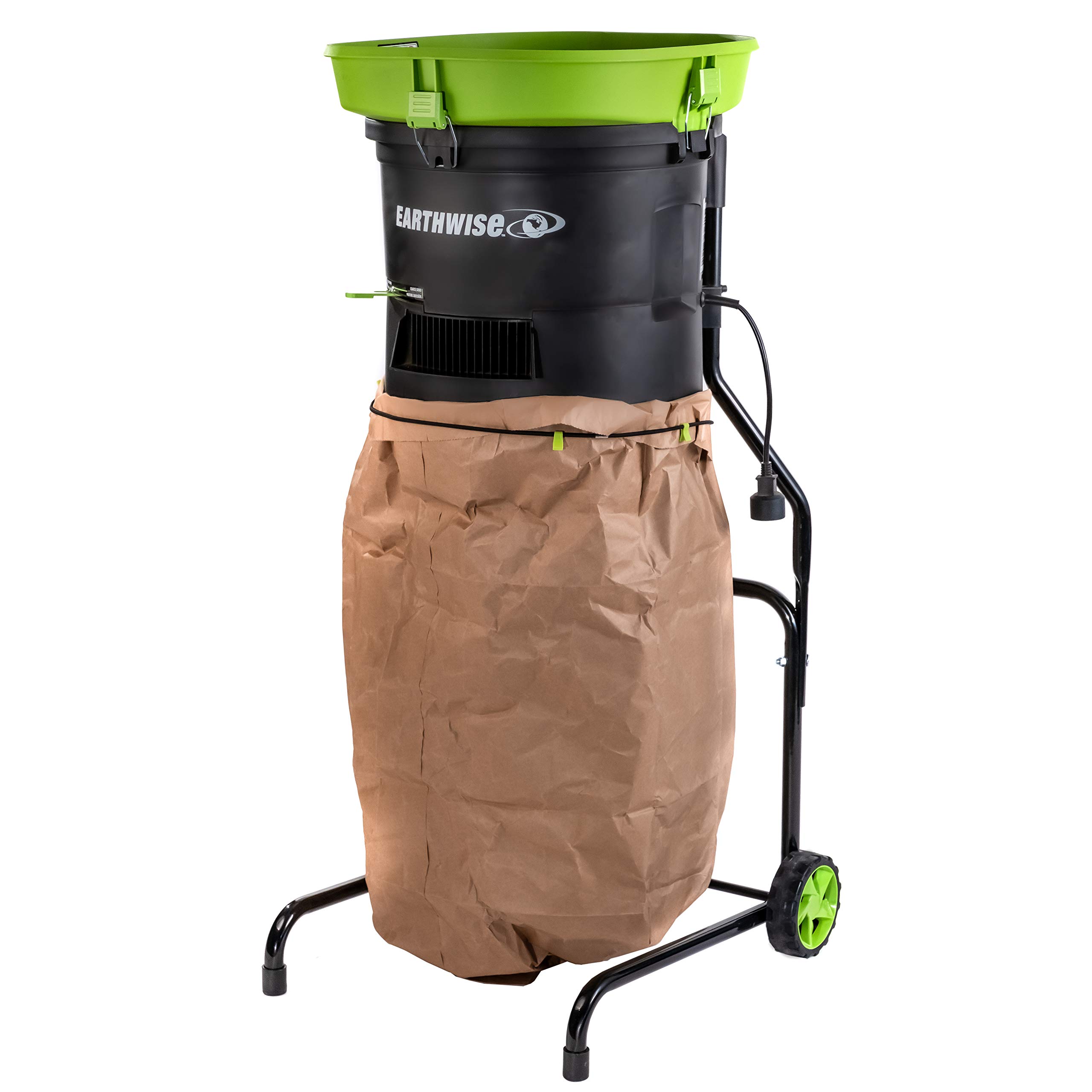 Earthwise LM71313 Amp 13-Inch Corded Electric Leaf Mulcher/Shredder, Green
