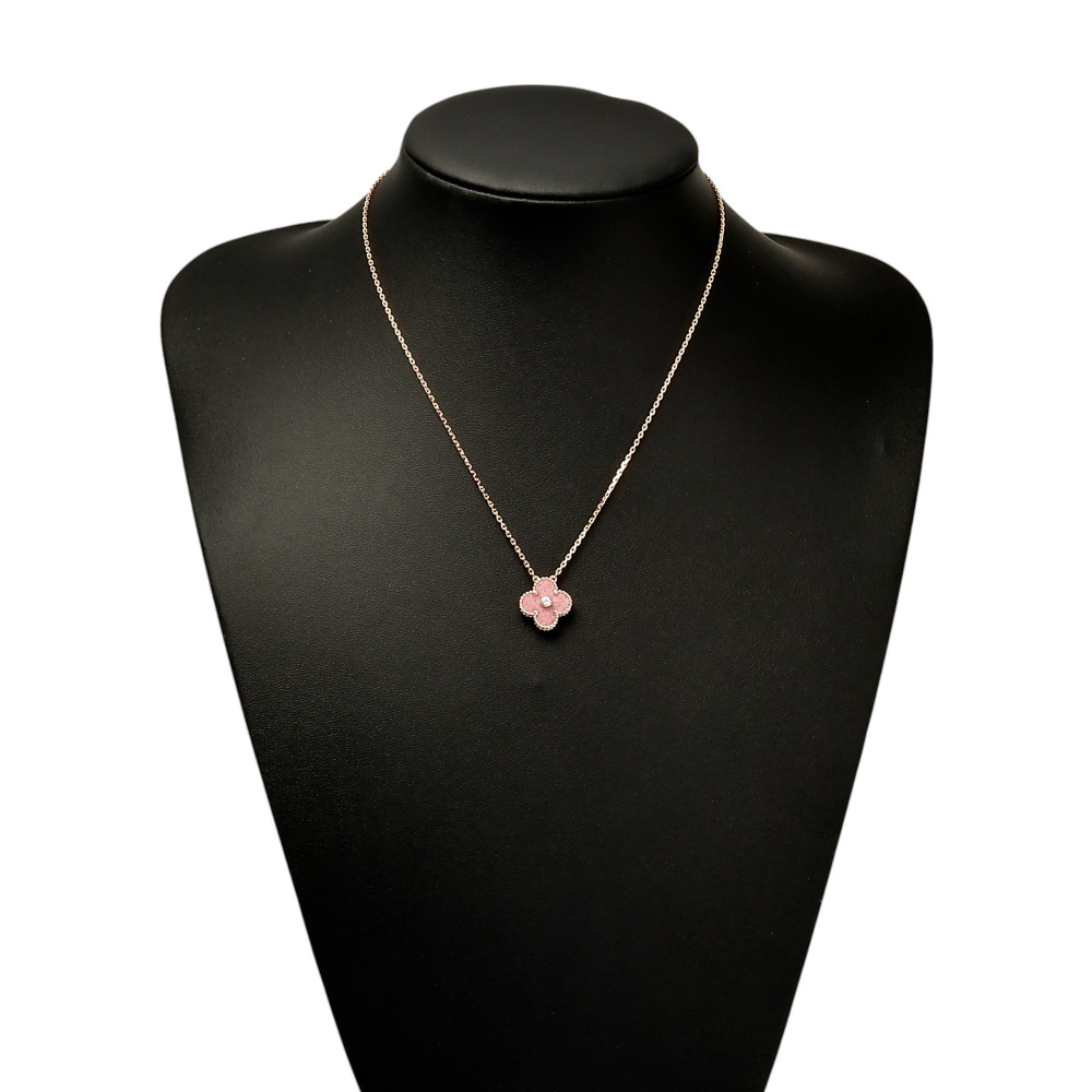 Van Cleef & Arpels Vintage Alhambra 2021 Holiday Exclusive Necklace 18K Rose Gold VCARP7TD00