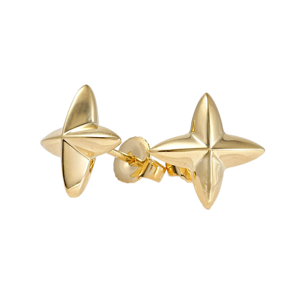 Tiffany & Co. Elsa Peretti Sirius Star Earrings 18K Yellow Gold