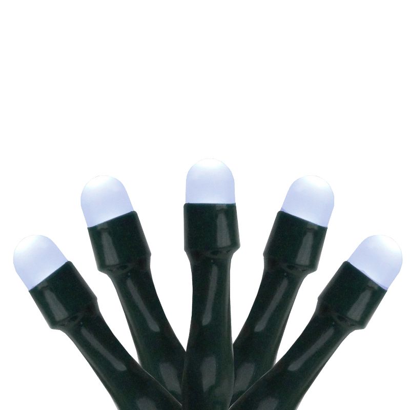 Northlight 15ct Battery Operated LED Micro Rice Christmas Lights White - 6' Green Wire