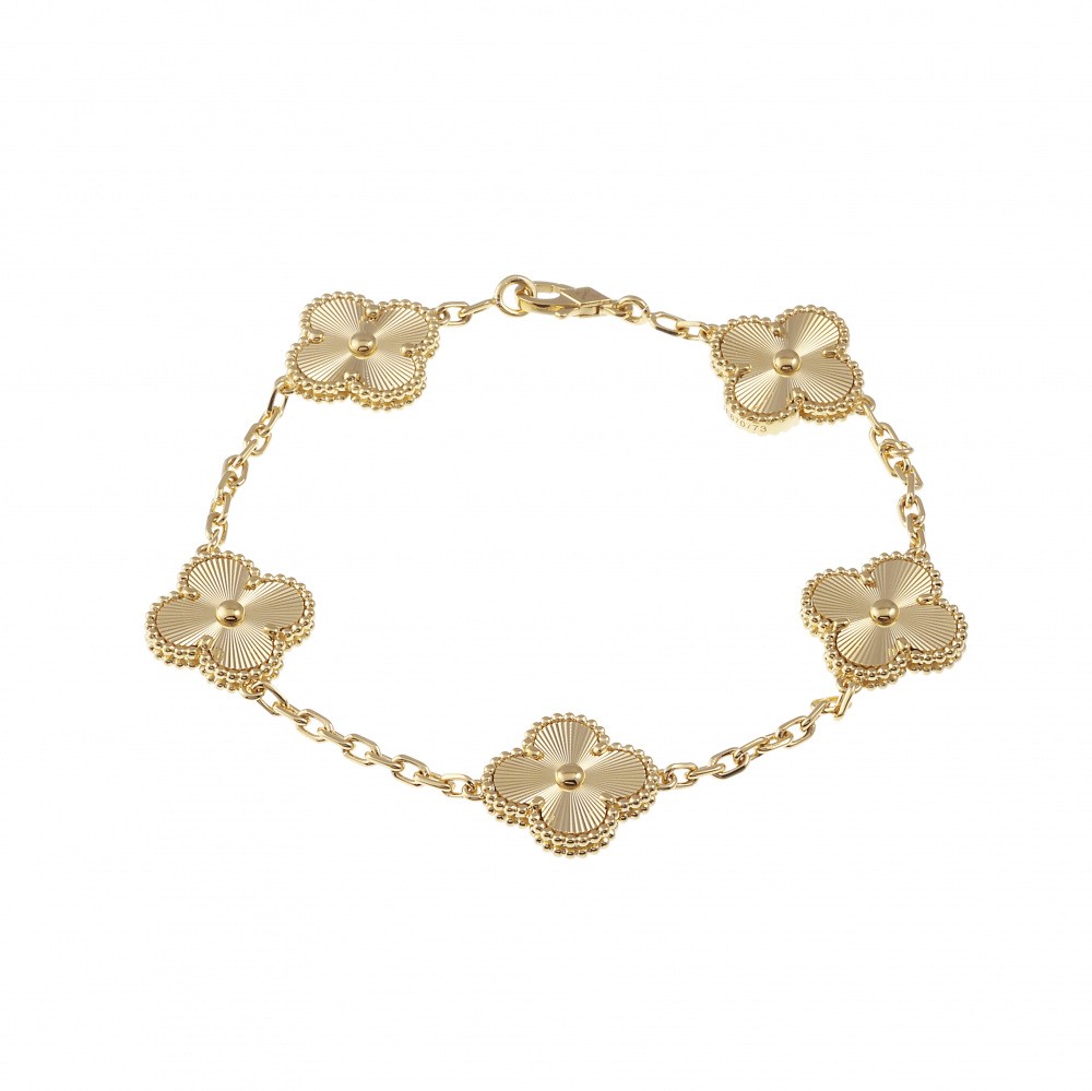 Van Cleef & Arpels Vintage Alhambra Bracelet 18K Yellow Gold