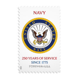 U.S. Navy 250th Stamps 2025