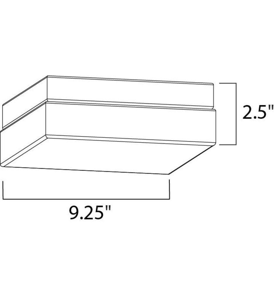 Maxim 87646CLWTBZ Illuminaire LED Flush Mount, Bronze