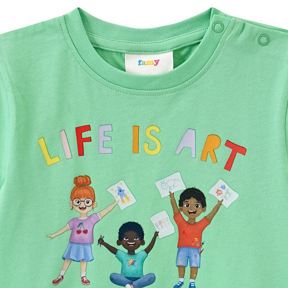 Famy Baby T-Shirt mit Message-Print