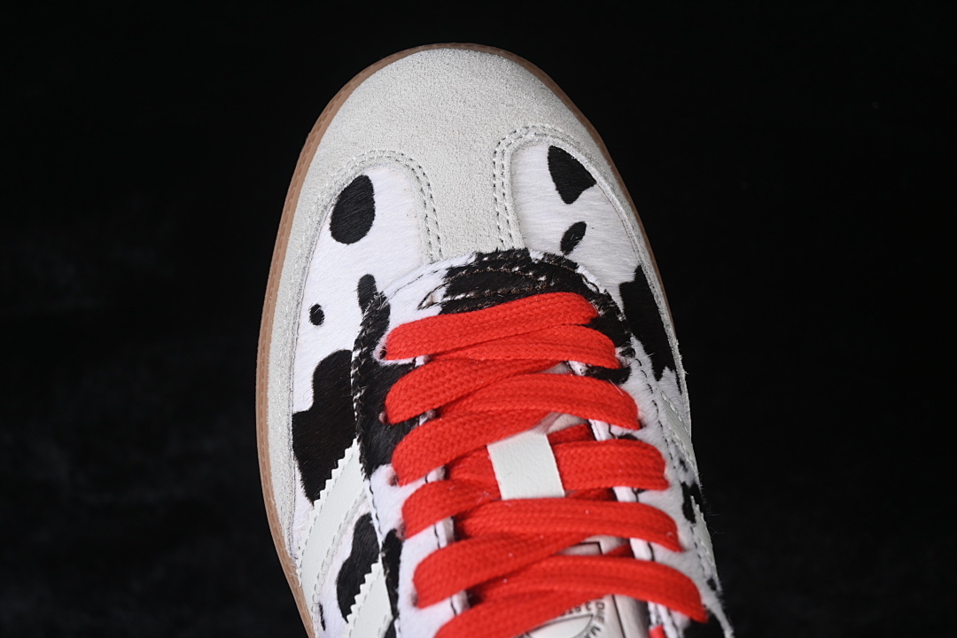 Adidas Clover Casual Board Shoes Black/White/Red KI6956