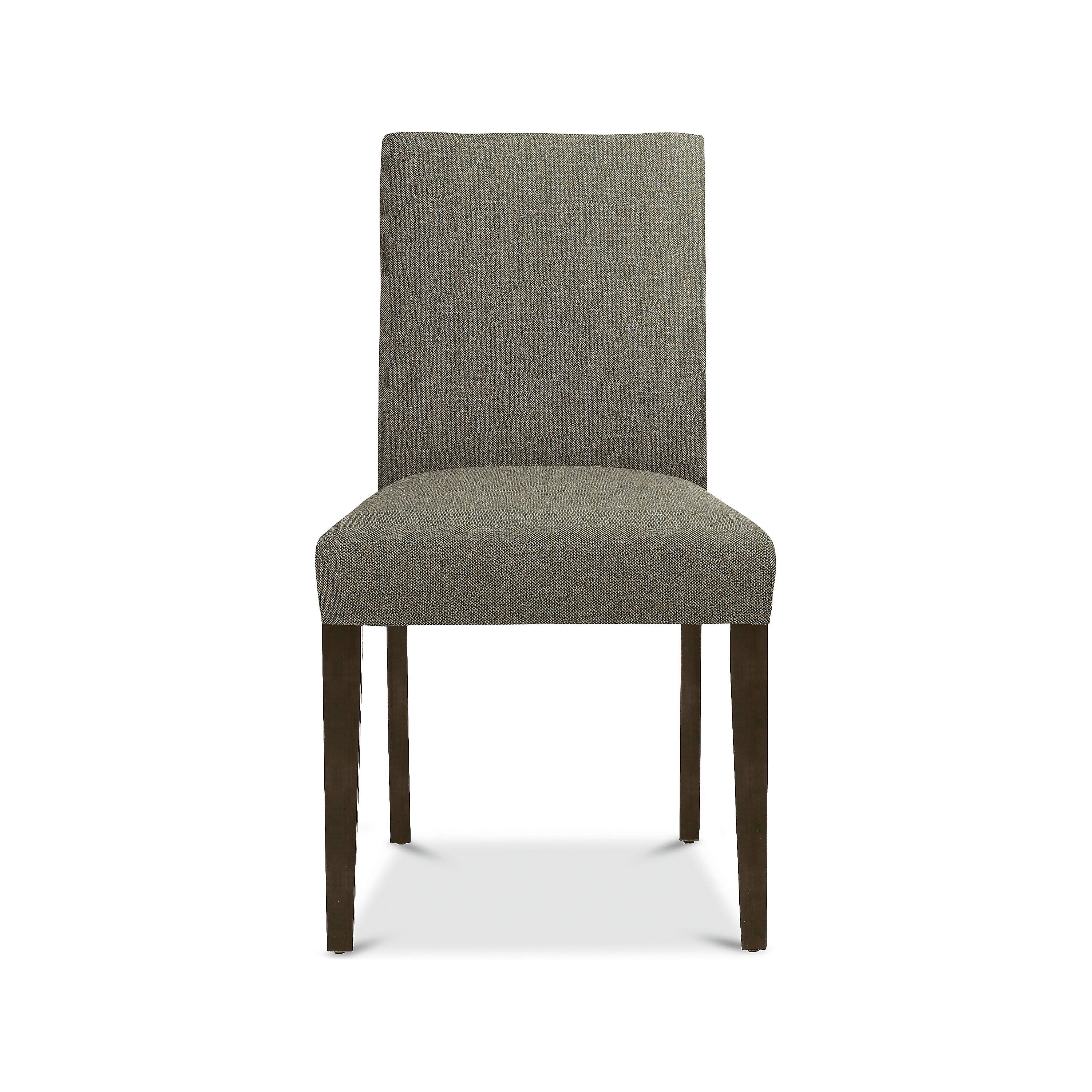 Room u0026 Board | Modern Peyton Side Chair in Flint Oatmeal w/ Charcoal Legs Brown Grey - Fade-resistant Fabric