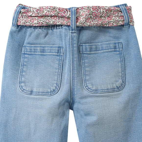 Topolino Mädchen Jeans mit Stoffgürtel