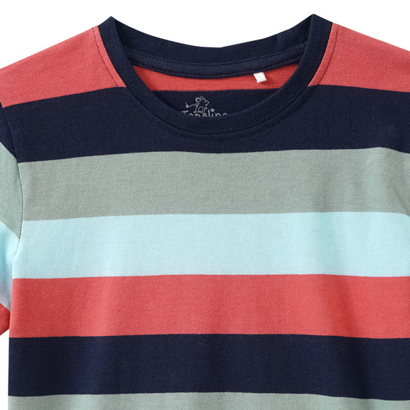 Topolino Jungen T-Shirt mit bunten Blockstreifen