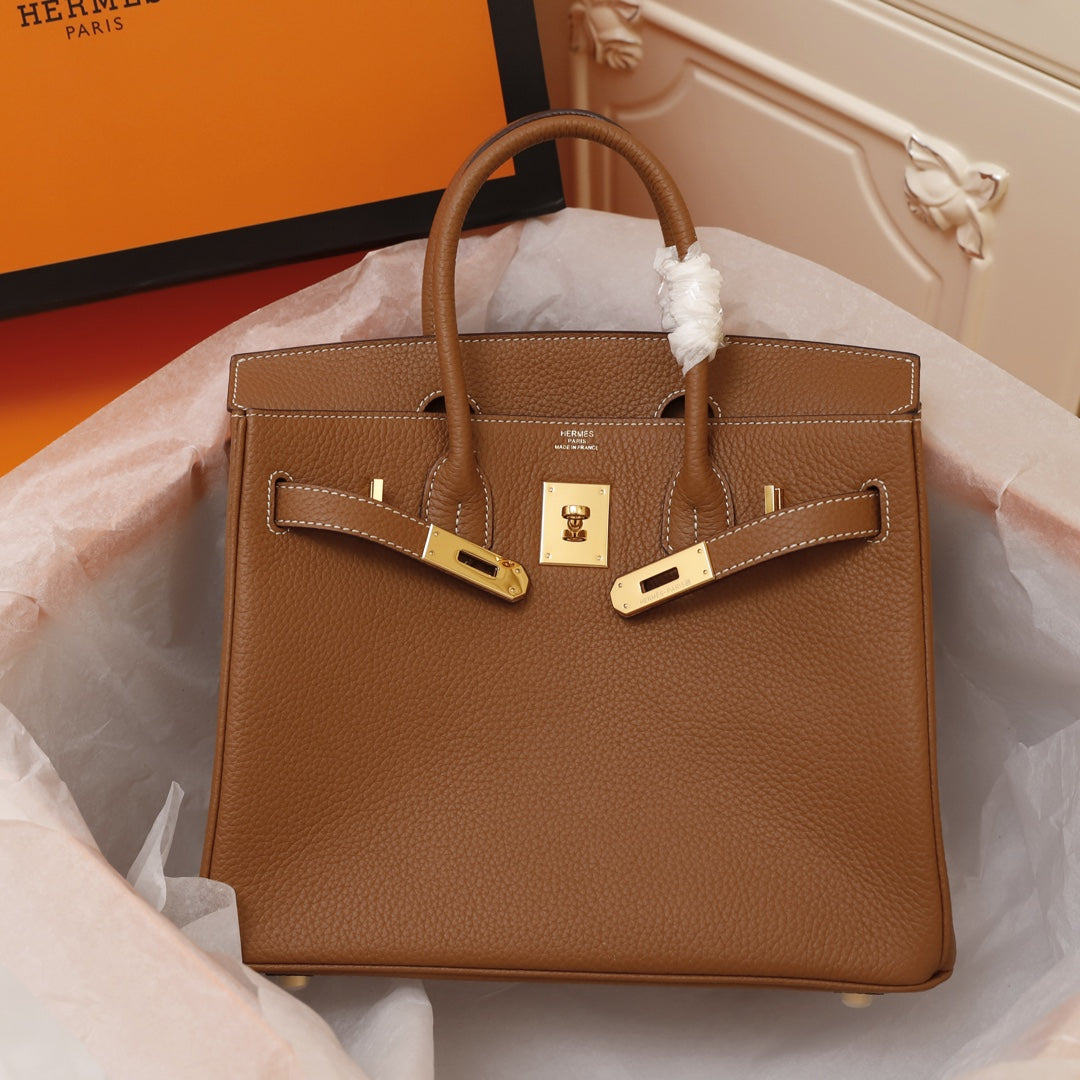 Hermes Birkin Bag 35 Brown Togo Gold Hardware