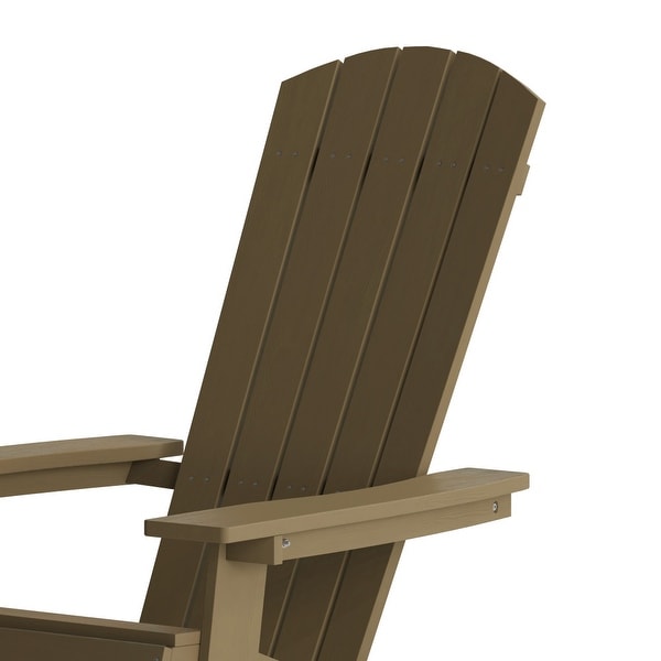 AllWeather Poly Resin Folding Adirondack Chair