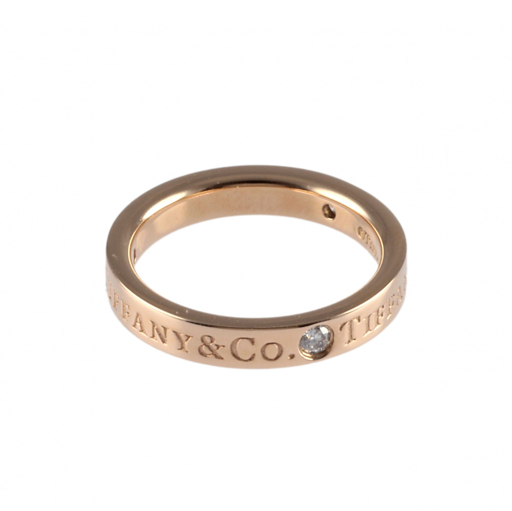 Tiffany & Co. . Ring 18K Rose Gold Diamond 60000533
