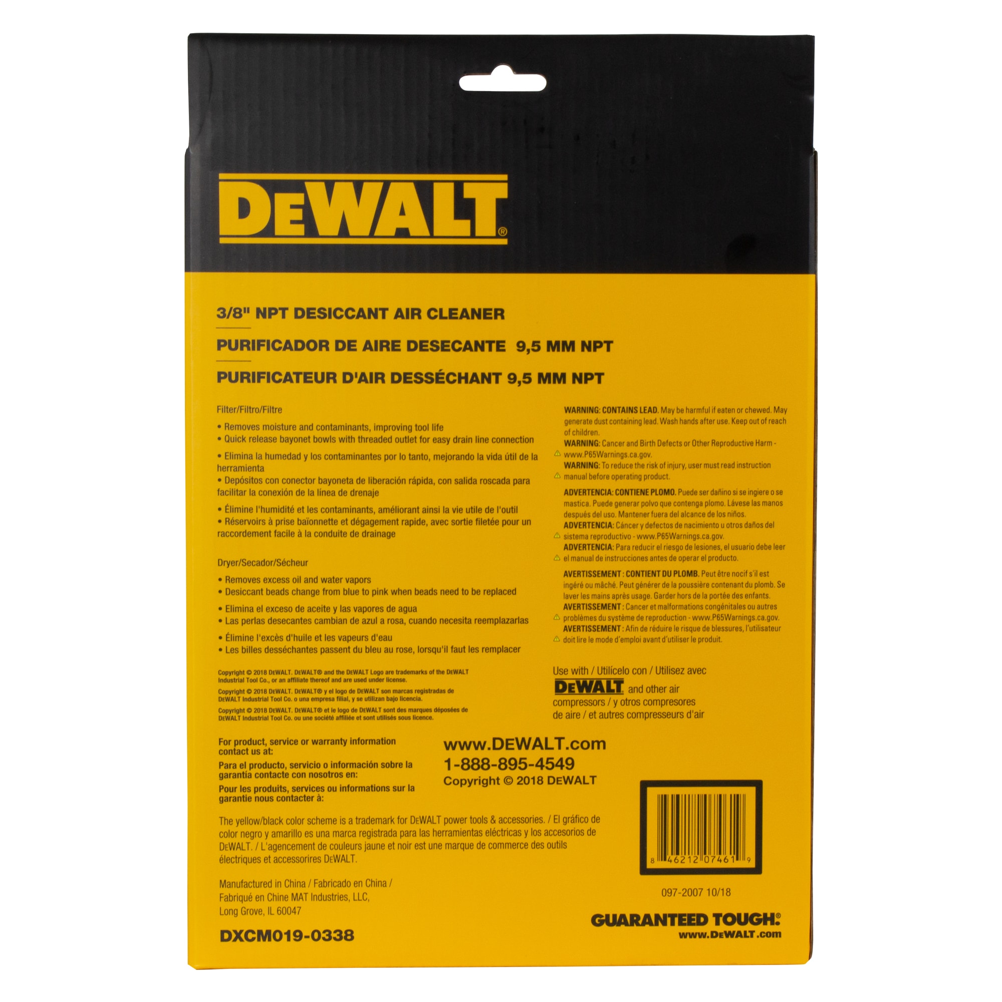 3/8 in. NPT Desiccant Air Cleaner