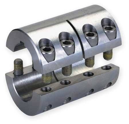 Ruland Manufacturing SPC-18-16-SS Coupling,Two Piece,Bore Dia 1 1/8 x 1 in