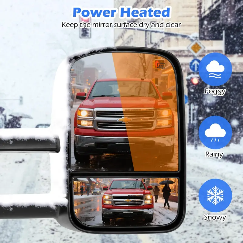 Towing Mirrors for 2003–2006 Chevrolet Silverado & GMC Sierra Full-Size Trucks