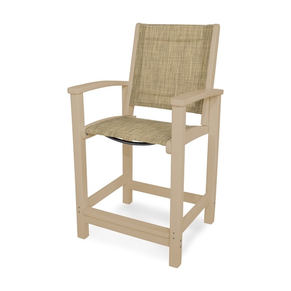 POLYWOOD Coastal Counter Chair