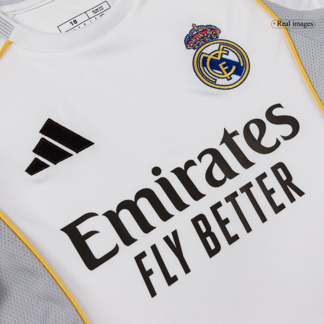 Real Madrid Home Kids Soccer Jerseys Kit 2025/26
