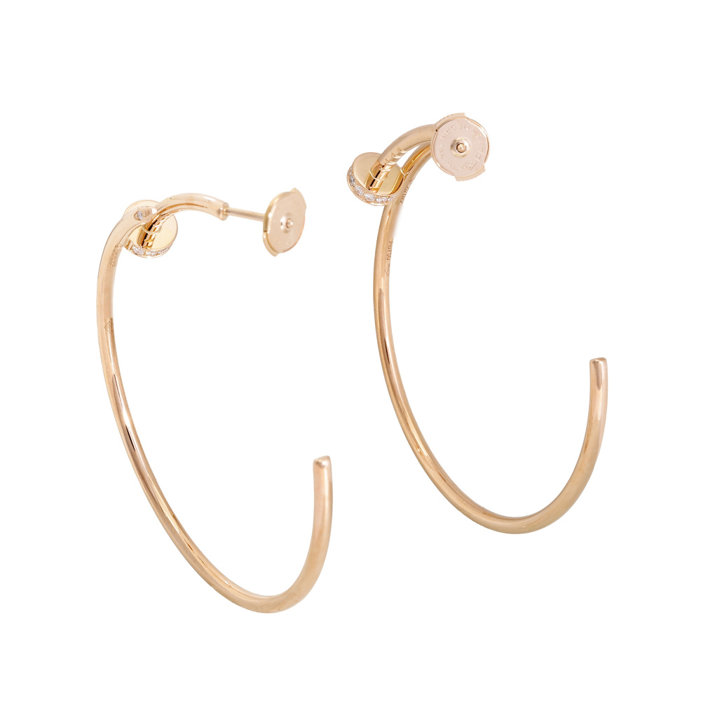Cartier Juste un Clou Earrings 18K Rose Gold B8301212