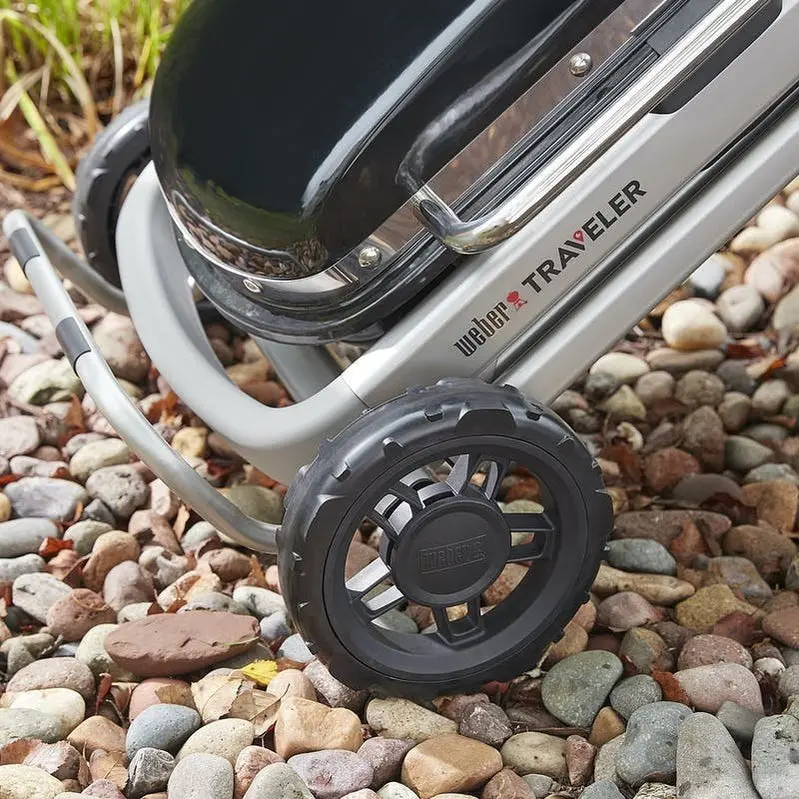 Weber Traveler Portable Gas Grill – Lightweight, Foldable Propane Grill for Camping and Tailgating