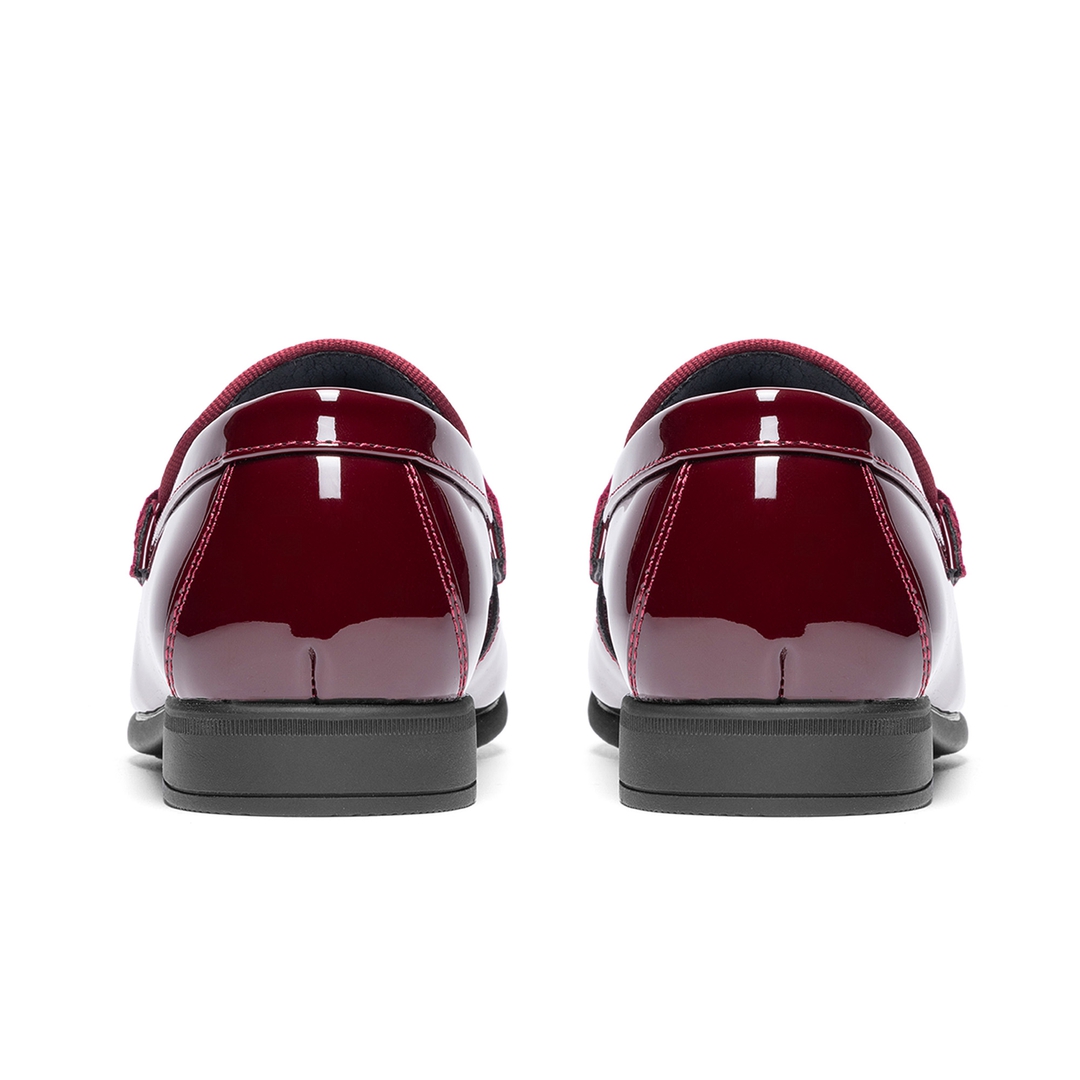 Boy's Tuxedo Patent Classic Velvet Loafers