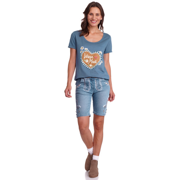 Gina Benotti Damen Trachtenshorts in Denim-Optik