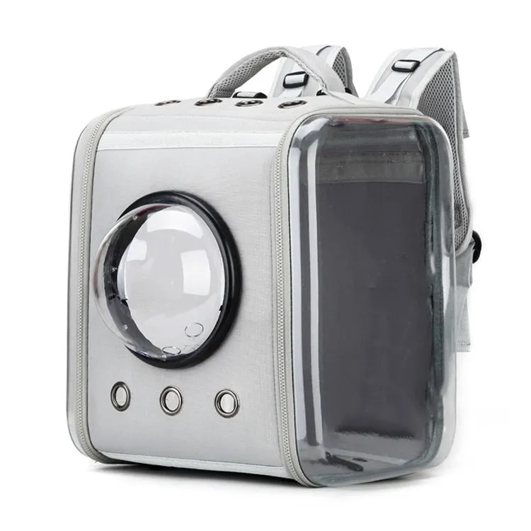Large Pet Backpack Portable Space Capsule Breathable Window Cat Carrier
