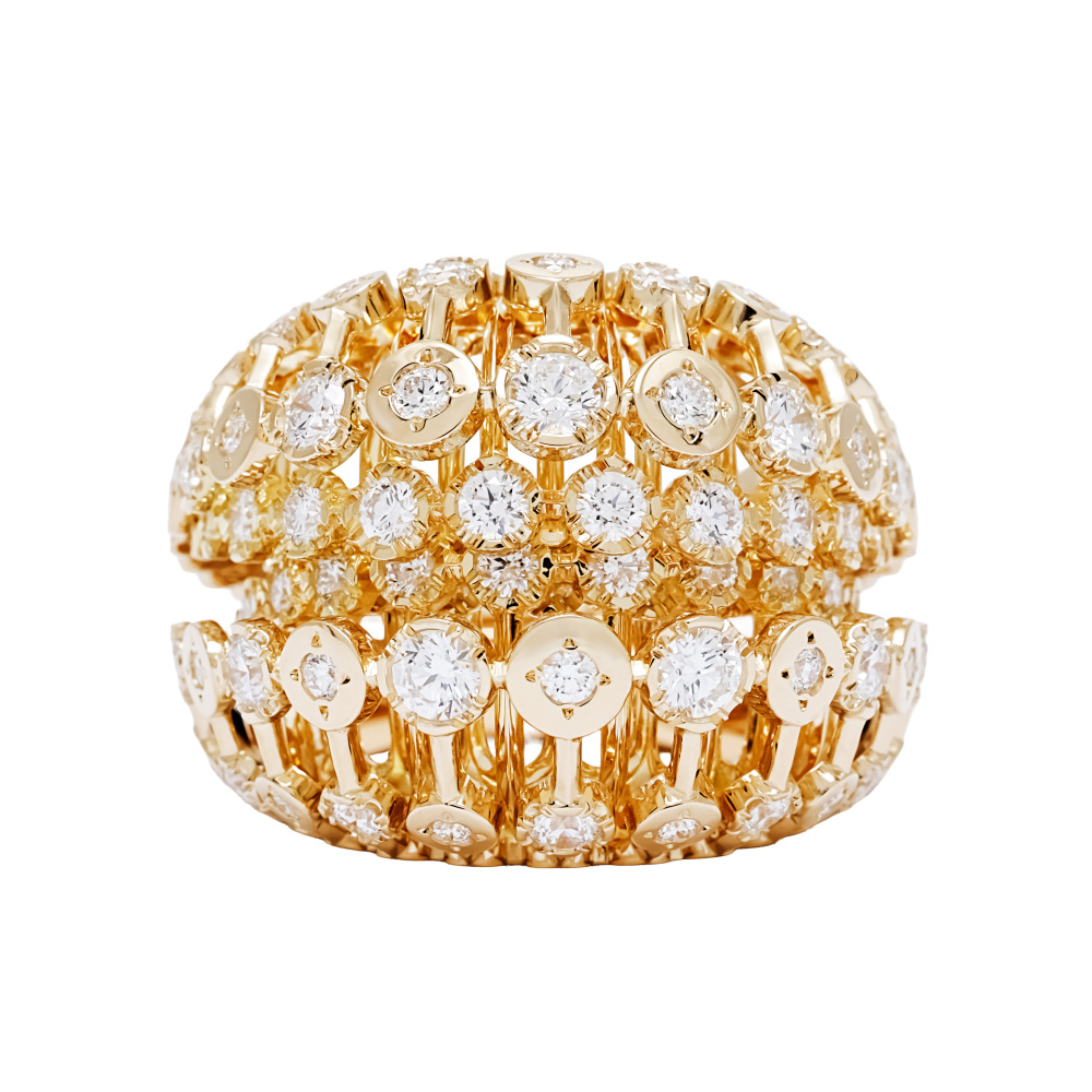 Cartier Libre Ring 18K Yellow Gold Diamond H4403500