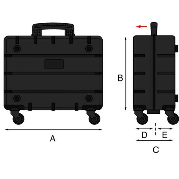 GT Line - High Thickness Polyethylene Tool Trolley, PTS