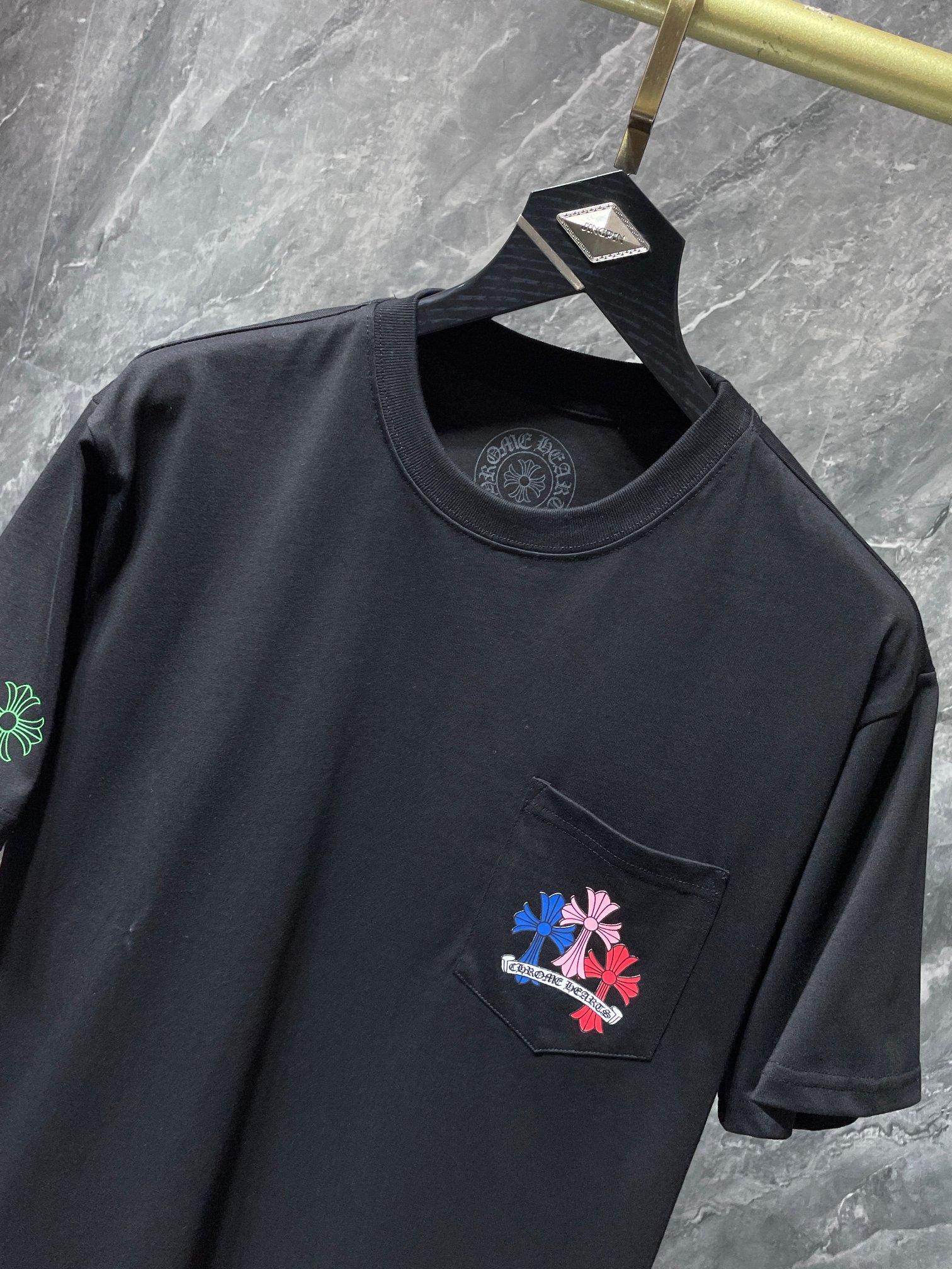 夏の定番 Chrome Hearts 26ss 半袖tシャツ クロムハーツコピーさらっと快適！オーガニックコットン