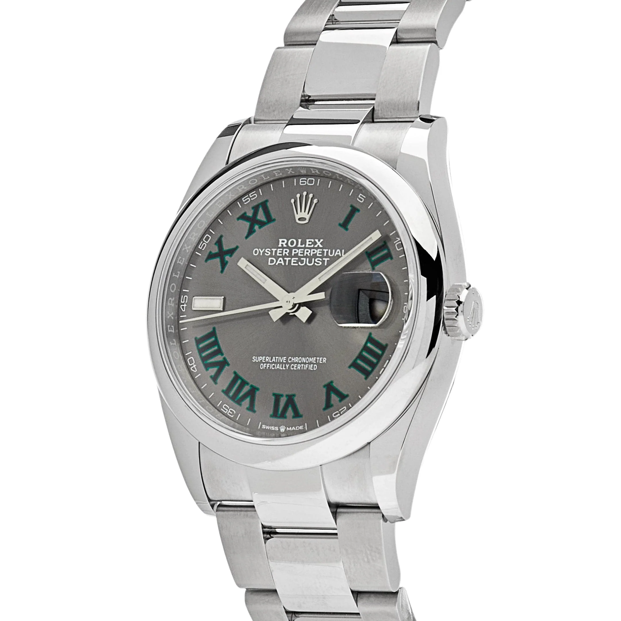 Rolex Datejust 36 126200 Stainless Steel 'Wimbledon' Slate Dial Oyster (2026)