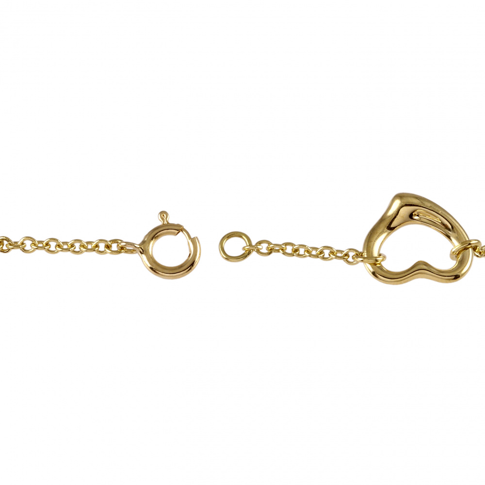 Tiffany & Co. Elsa Peretti Open Heart Bracelet 18K Yellow Gold