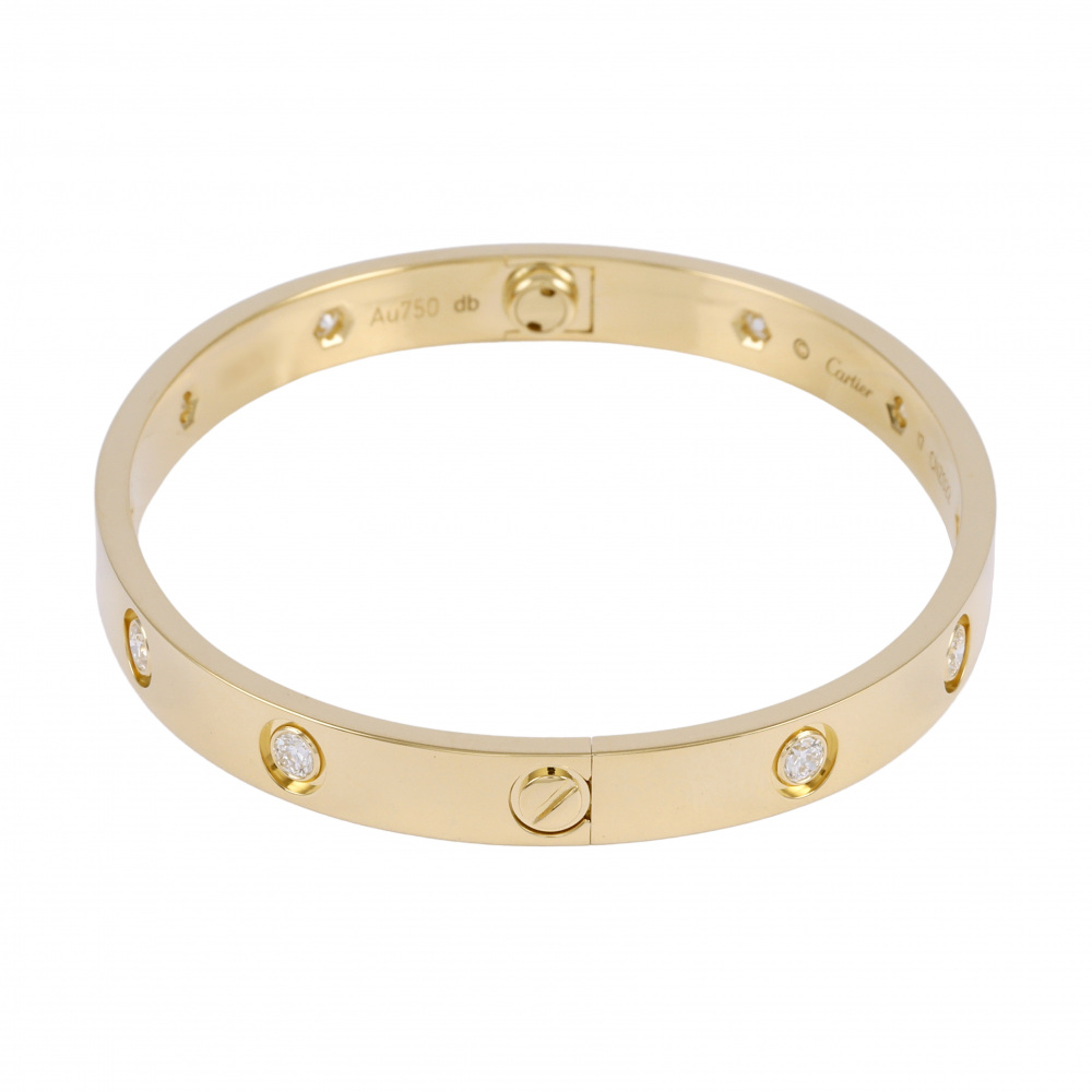Cartier Love Bless Bracelet 18K Yellow Gold Diamond B6070300