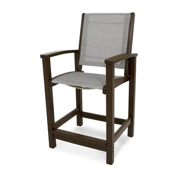 POLYWOOD Coastal Counter Chair
