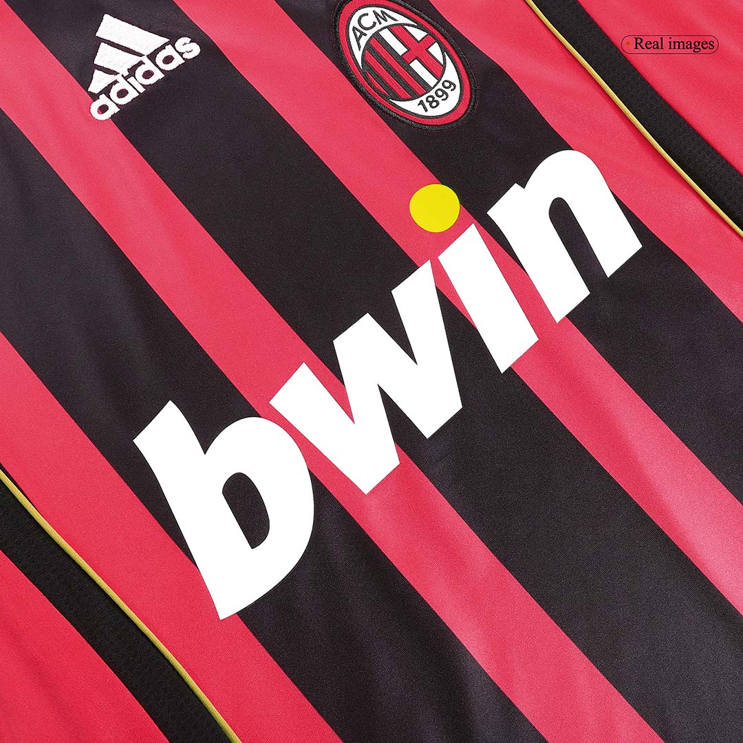 Retro Soccer Jersey MALDINI #3 AC Milan Home Long Sleeve 2006/07